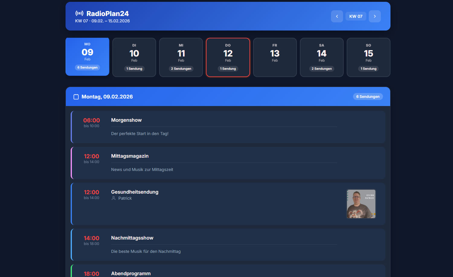 RadioPlan24 - Free Sendeplan